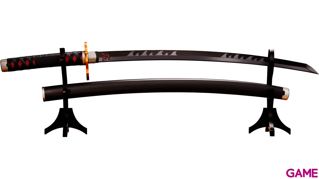 Replica de espada Nichirin de Tanjiro Kamado de 88 cm-0