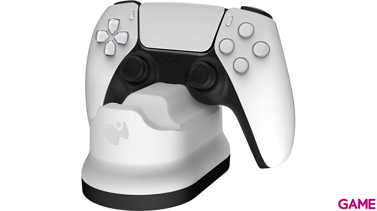 Cargador Rápido Dual mandos PS5 PDP Metavolt Blanco-5