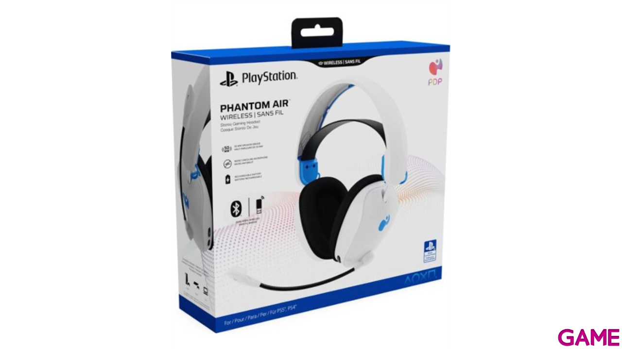 Auriculares PDP Phantom Air Wireless Blancos PS5-PS4 -Licencia oficial--4