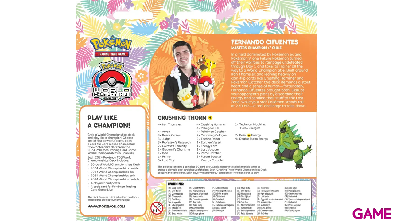 Battle Deck Pokemon World Champions Decks (inglés) (surtido)-0