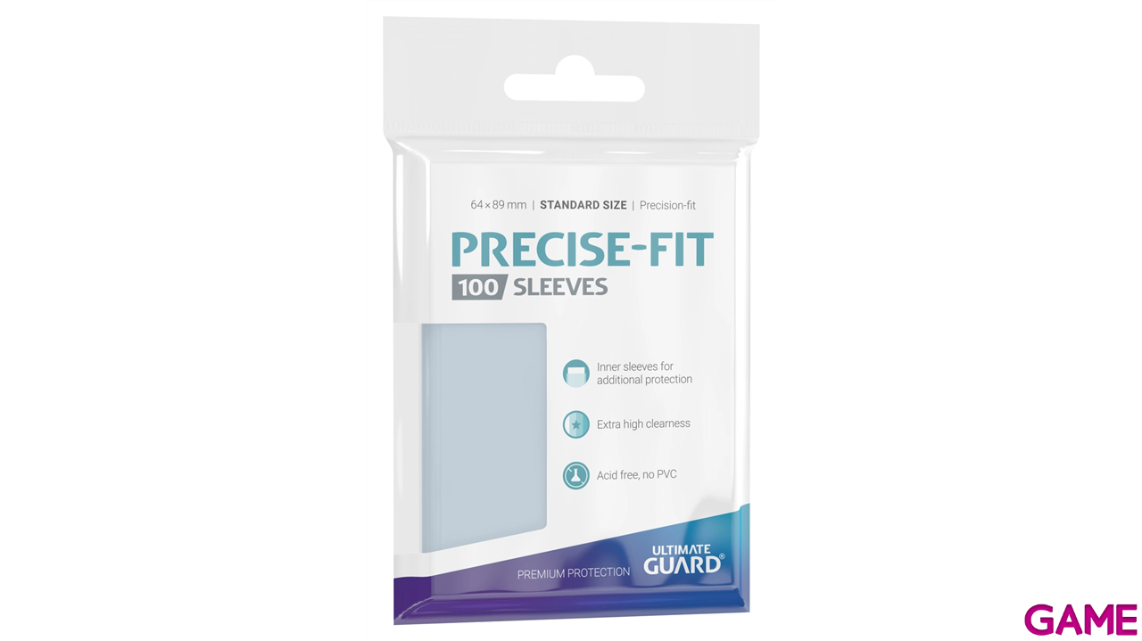 Fundas para cartas Ultimate Guard Precise-Fit Sleeves Tamaño Standard (100 uds)-1