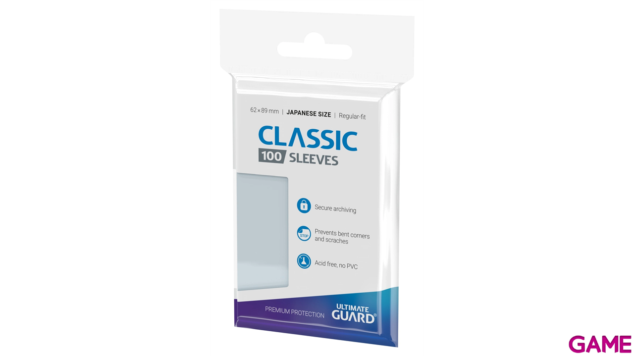 Fundas para cartas Ultimate Guard Classic Sleeves Tamaño cartas Japonesas (100 uds)-1