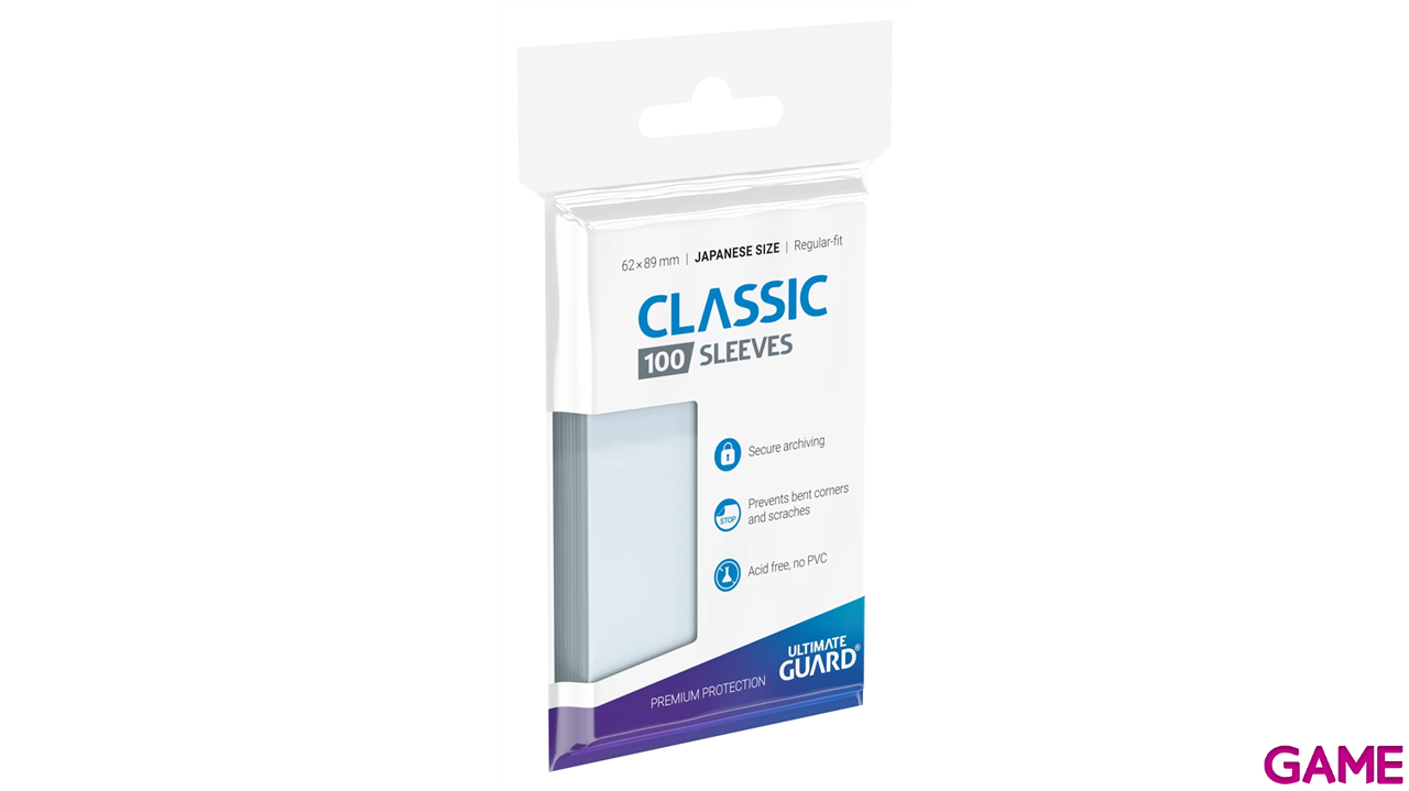 Fundas para cartas Ultimate Guard Classic Sleeves Tamaño cartas Japonesas (100 uds)-3