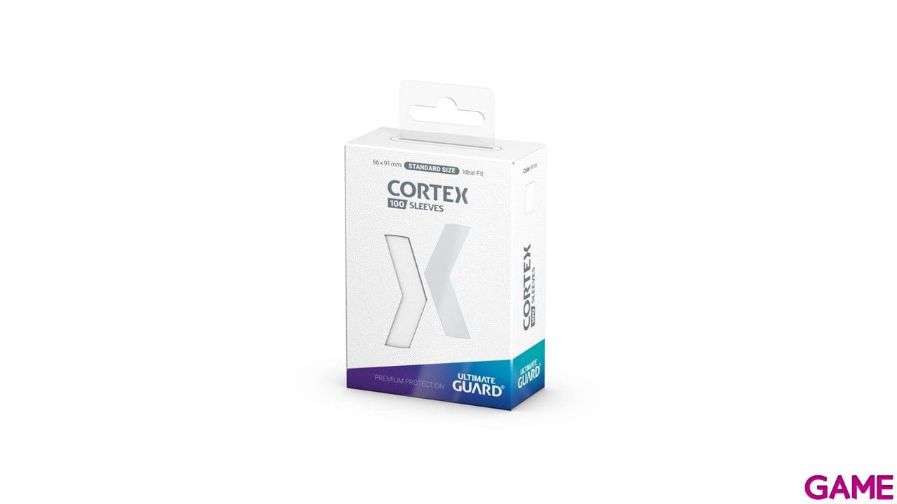 Fundas para cartas Ultimate Guard Cortex Sleeves Tamaño Standard de color blanco (100 uds)-1