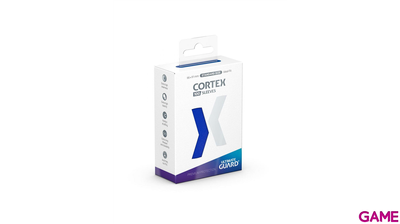Fundas para cartas Ultimate Guard Cortex Sleeves Tamaño Standard de color azul (100 uds)-3