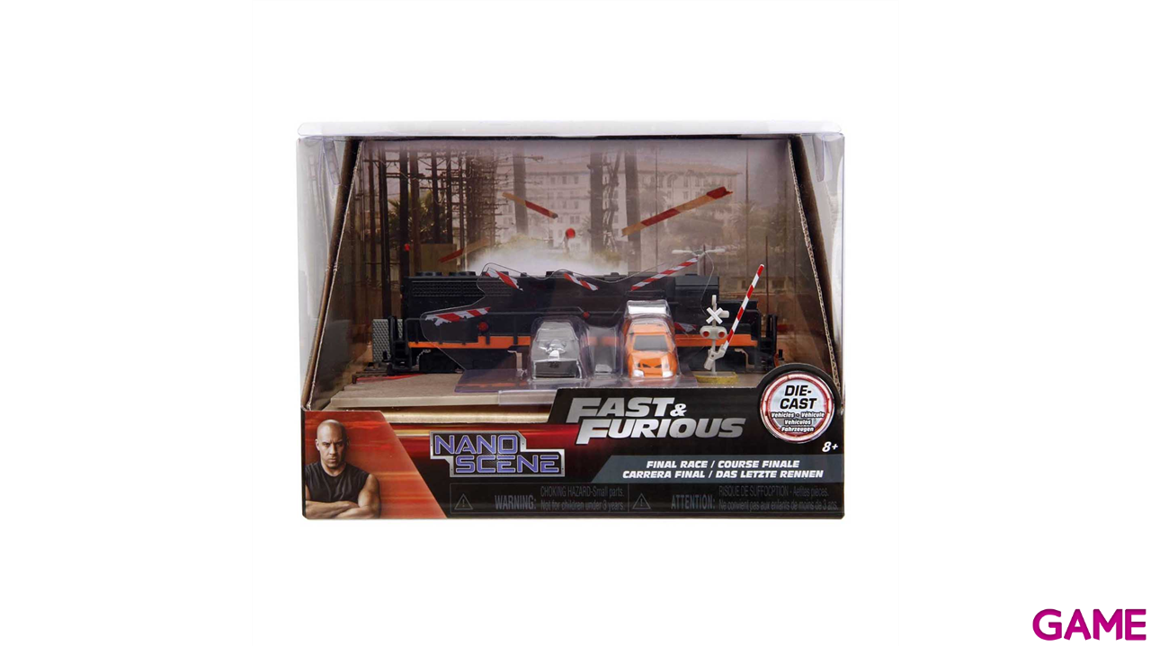 Diorama Fast & Furious Escenario Carrera Final-0