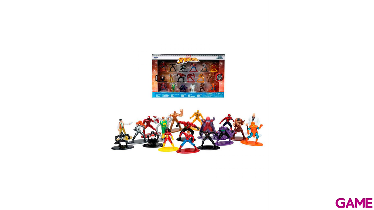 Pack de  18 figuras metalicasMarvel Spiderman de 4 cm-0