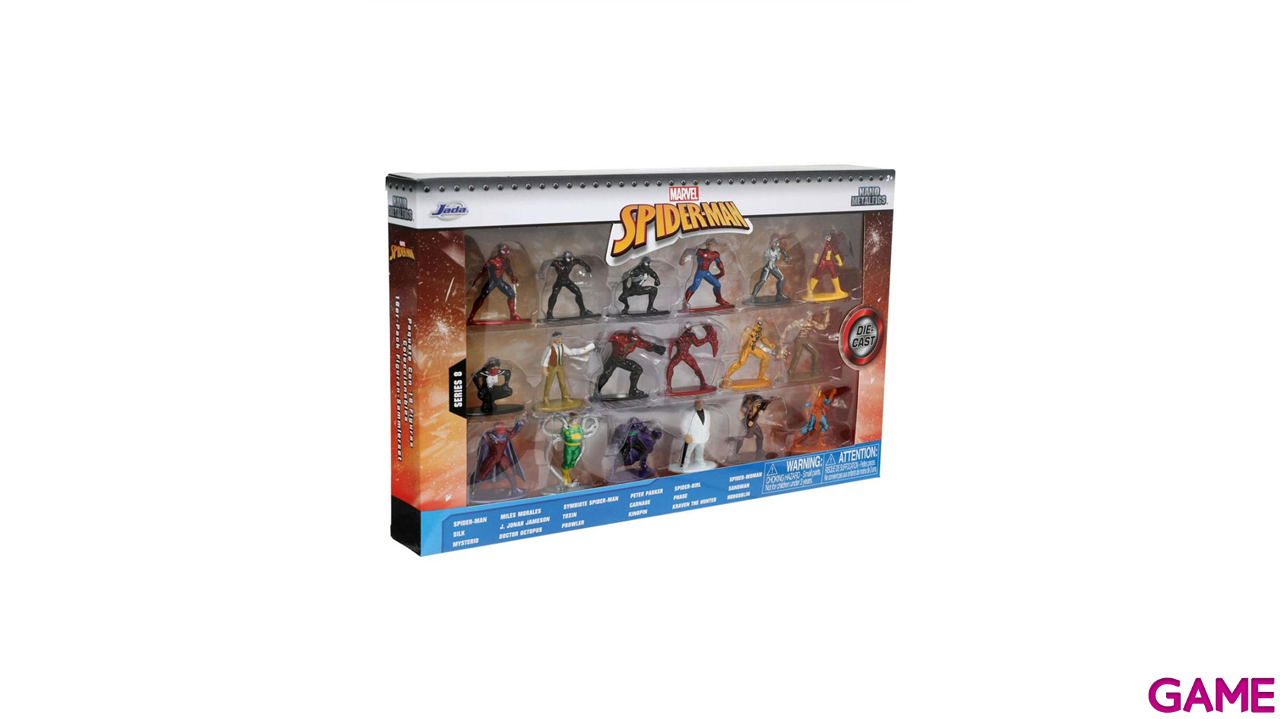 Pack de  18 figuras metalicasMarvel Spiderman de 4 cm-1