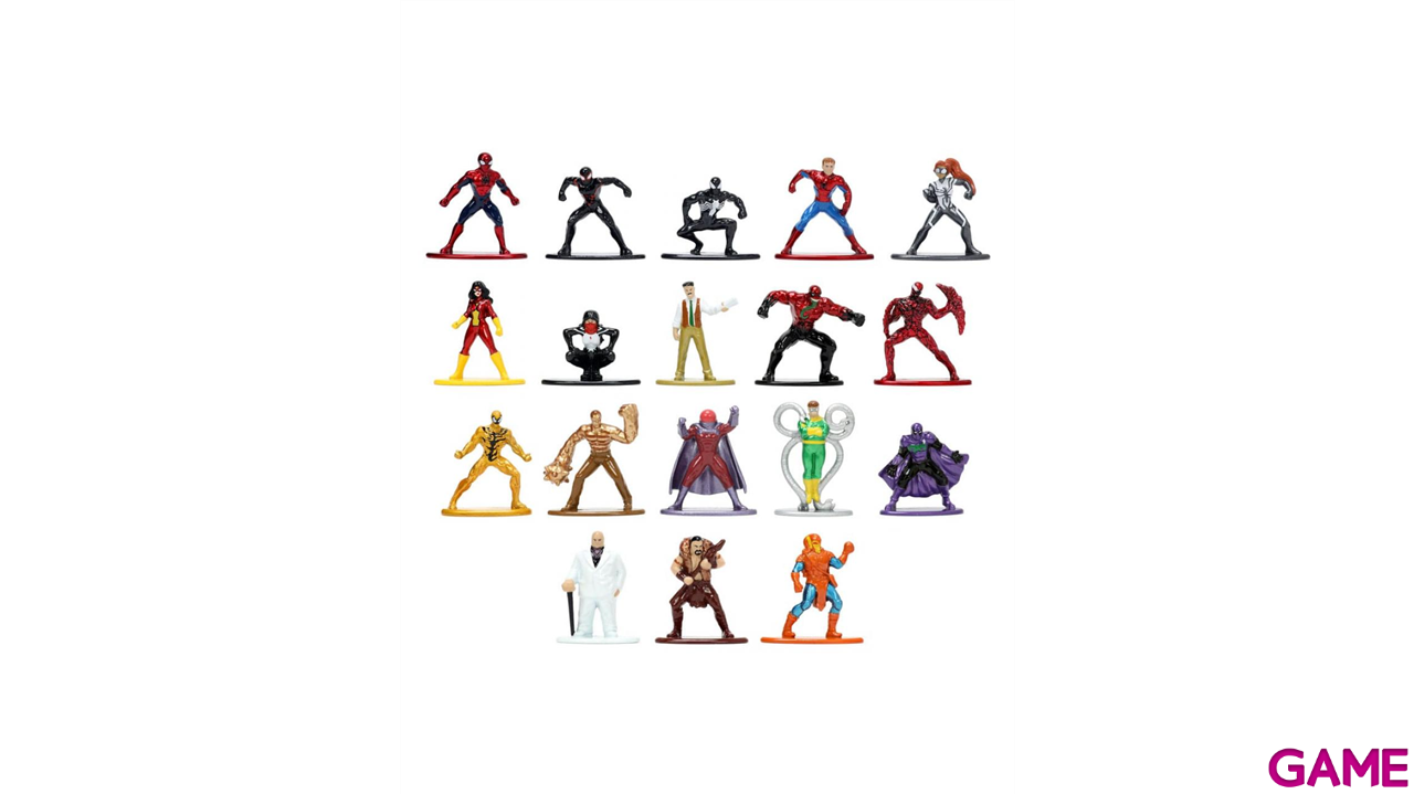 Pack de  18 figuras metalicasMarvel Spiderman de 4 cm-2