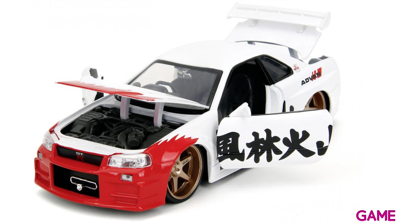 Pack Figura y Vehículo Street Fighter II Ryu and Nissan Skyline Gt-R Set (Escala 1/24)-5