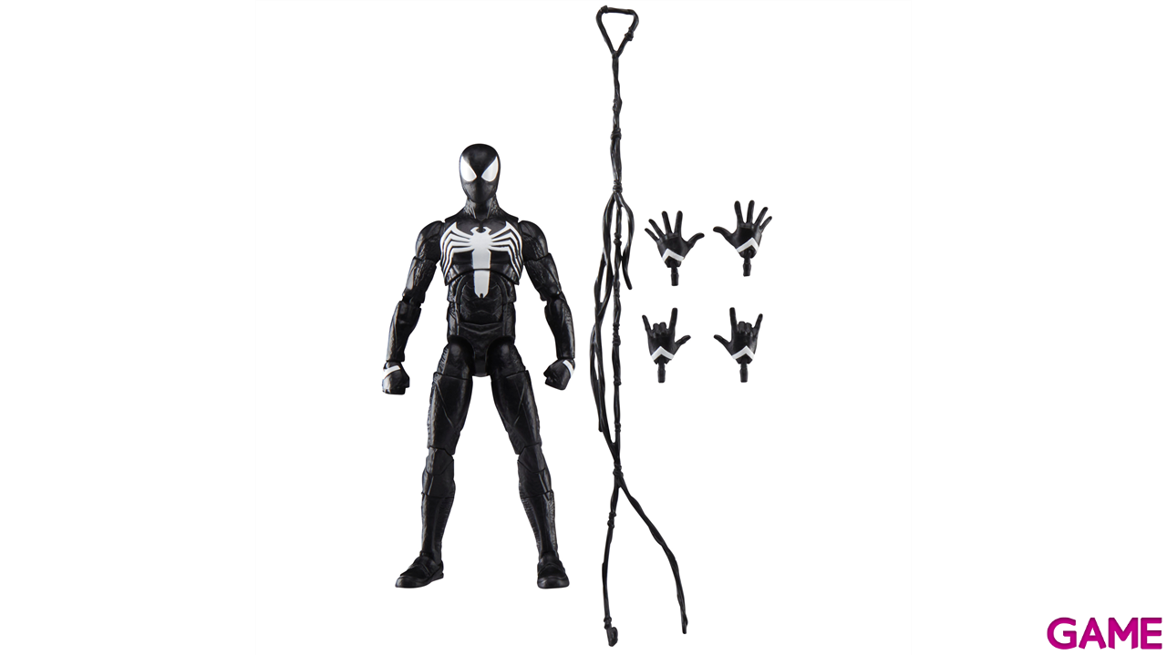 Figura Spiderman Marvel Legends Series Gamerverse Peter Parker (Traje Negro) de 15 Cm-0