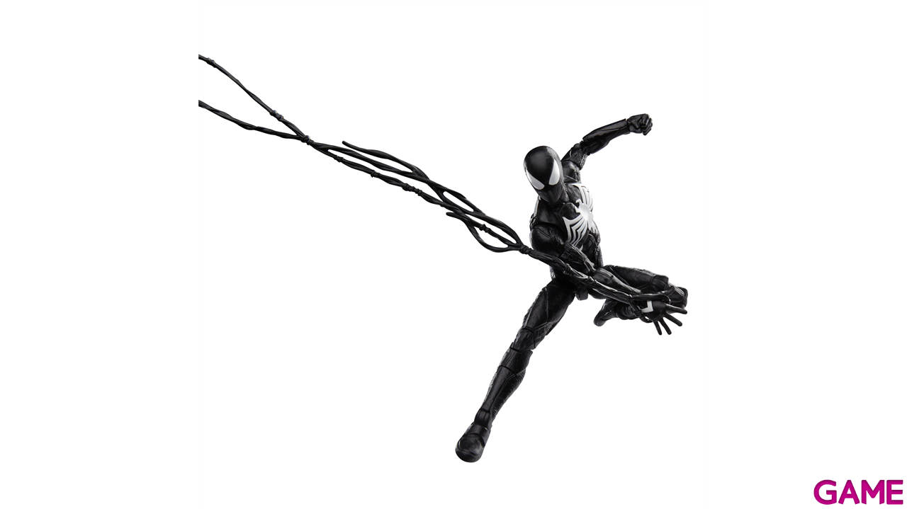 Figura Spiderman Marvel Legends Series Gamerverse Peter Parker (Traje Negro) de 15 Cm-3