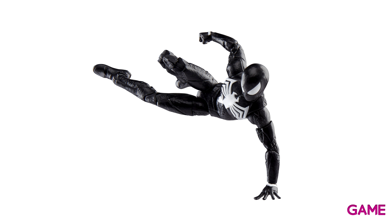 Figura Spiderman Marvel Legends Series Gamerverse Peter Parker (Traje Negro) de 15 Cm-5