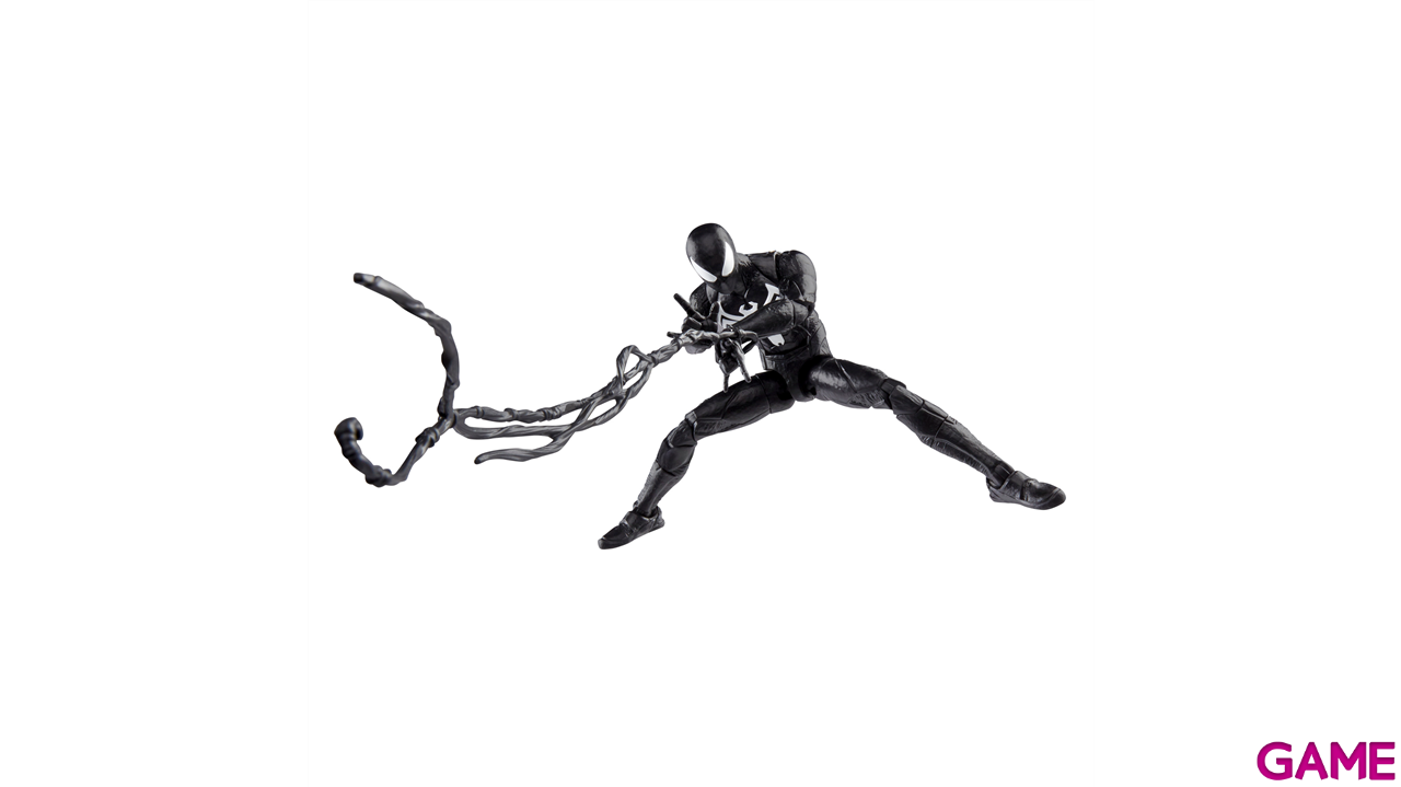 Figura Spiderman Marvel Legends Series Gamerverse Peter Parker (Traje Negro) de 15 Cm-7