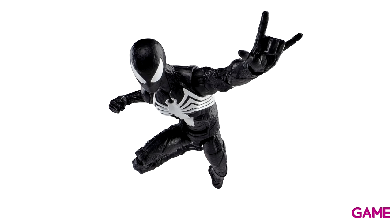 Figura Spiderman Marvel Legends Series Gamerverse Peter Parker (Traje Negro) de 15 Cm-8