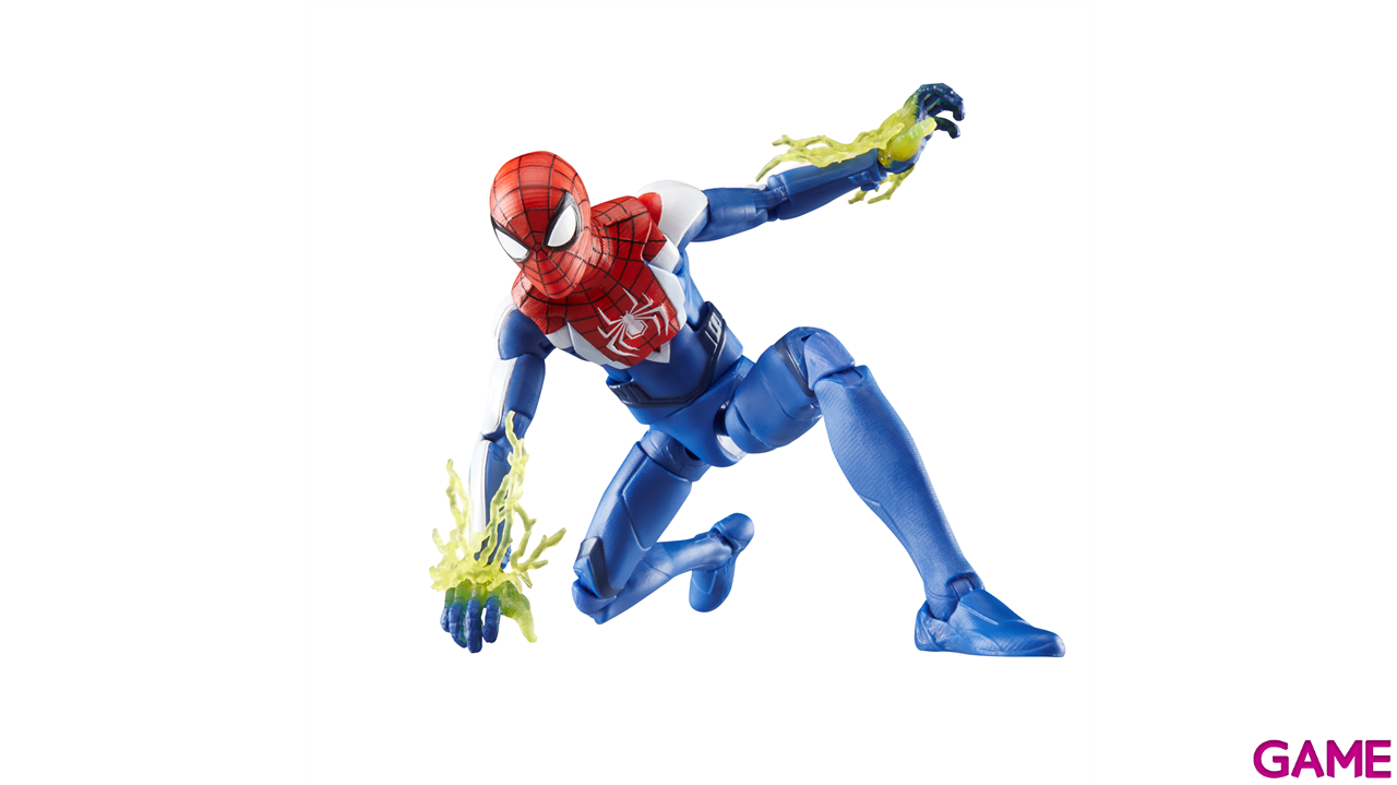 Figura Spiderman Marvel Legends Series Gamerverse Miles Morales (Traje Mejorado) de 15 Cm-0