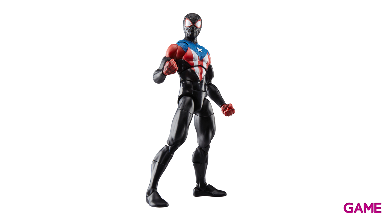 Figura Spiderman Marvel Legends Series Gamerverse Miles Morales (Traje Boricua) De 15 Cm-1