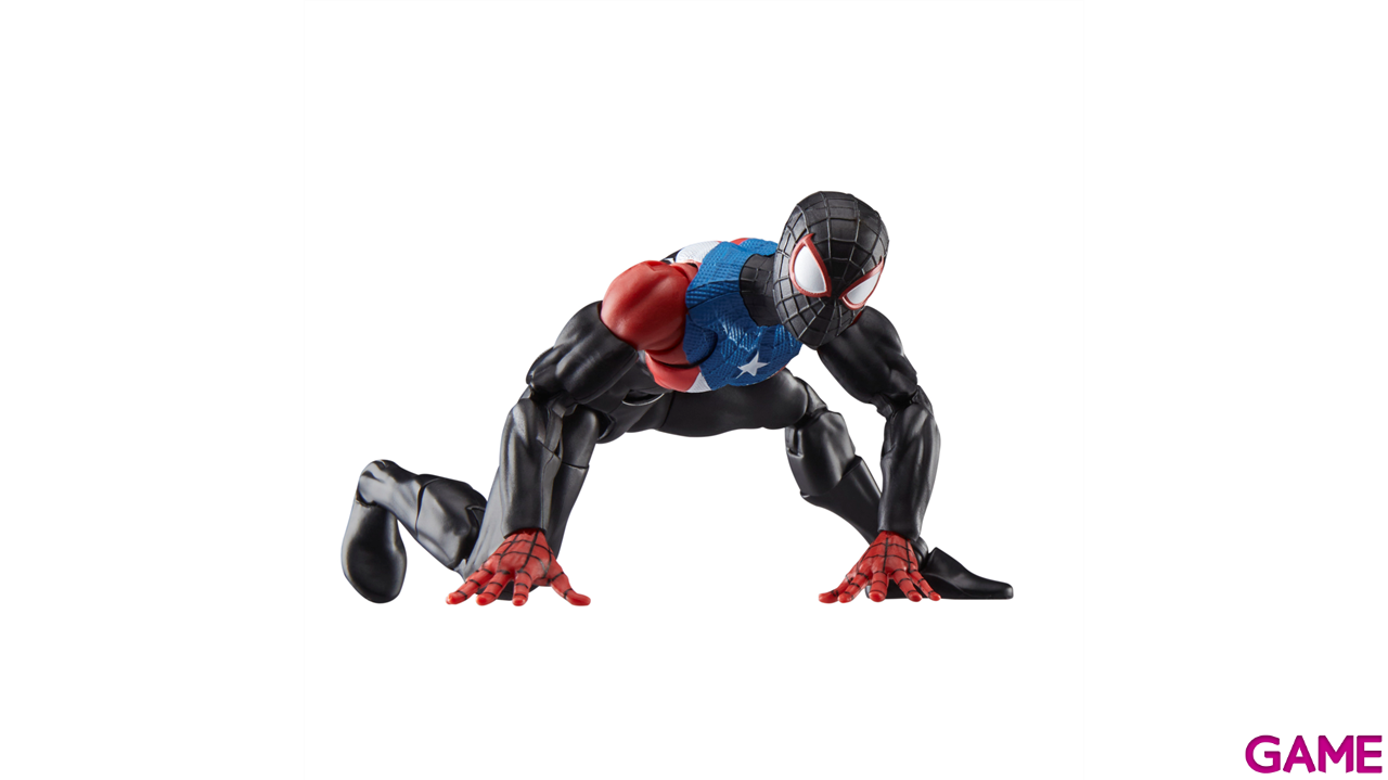 Figura Spiderman Marvel Legends Series Gamerverse Miles Morales (Traje Boricua) De 15 Cm-4