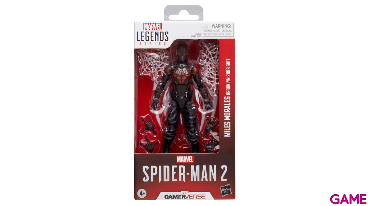 Figura Spiderman Marvel Legends Series Gamerverse Miles Morales (Traje Brooklyn 2099) De 15 Cm-0