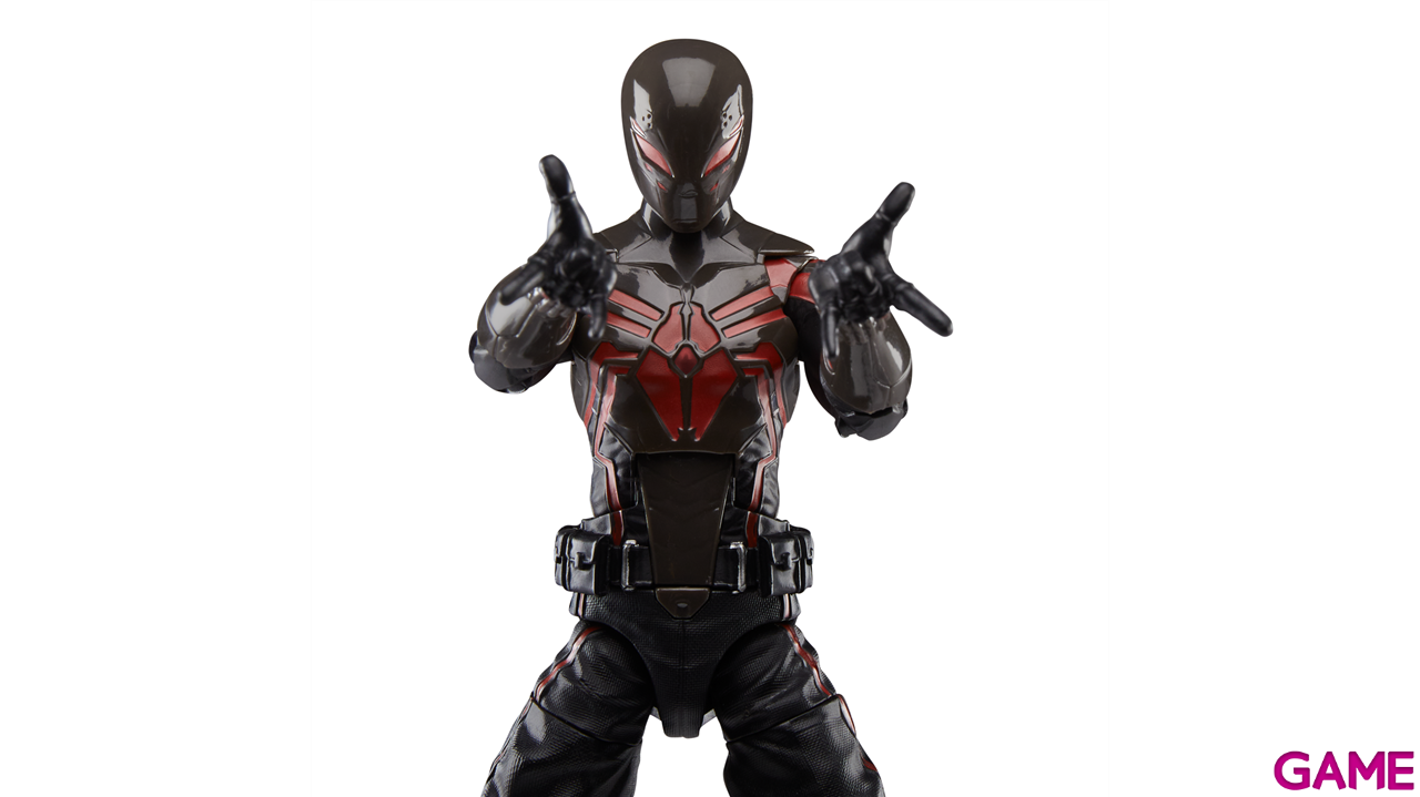 Figura Spiderman Marvel Legends Series Gamerverse Miles Morales (Traje Brooklyn 2099) De 15 Cm-3