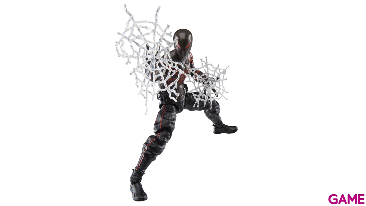 Figura Spiderman Marvel Legends Series Gamerverse Miles Morales (Traje Brooklyn 2099) De 15 Cm-6