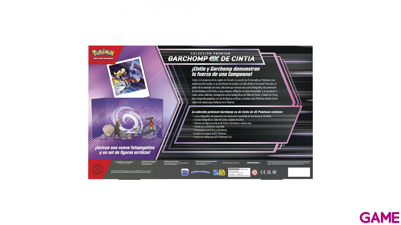 Caja Colección Premium EX Pokemon TCG: Garchomp de Cintia-1