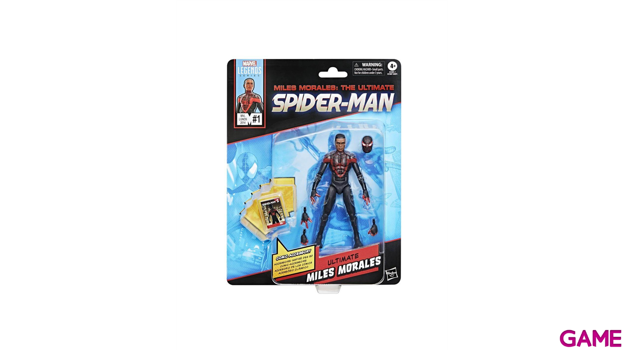 Figura Marvel Legends Mini comics Ultimate Spiderman Miles Morales de 15 cm-0