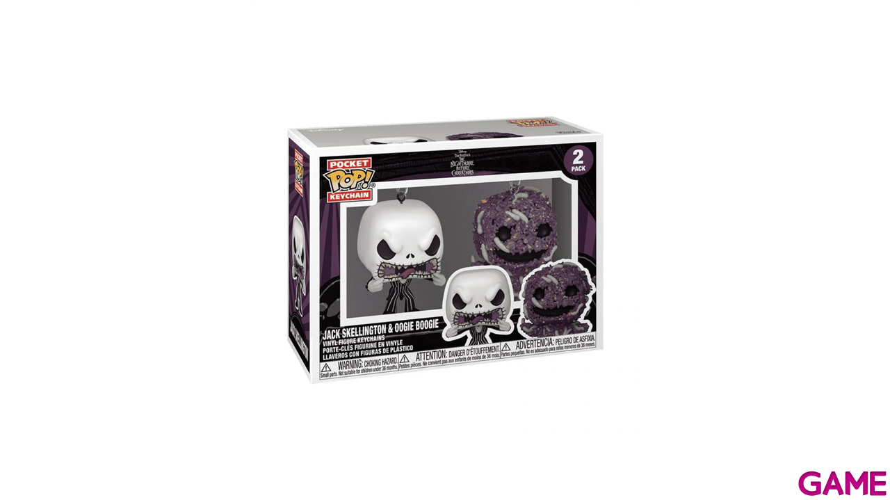 Pocket POP Keychain: The Nightmare Before Christmas Jack And Oogie-0