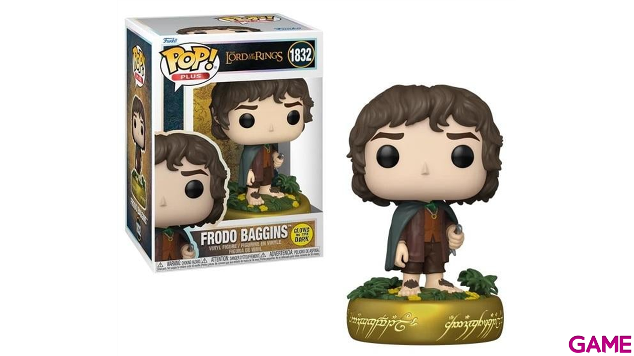 Figura POP Plus: El Señor de los Anillos Frodo Baggins (Glow)-3