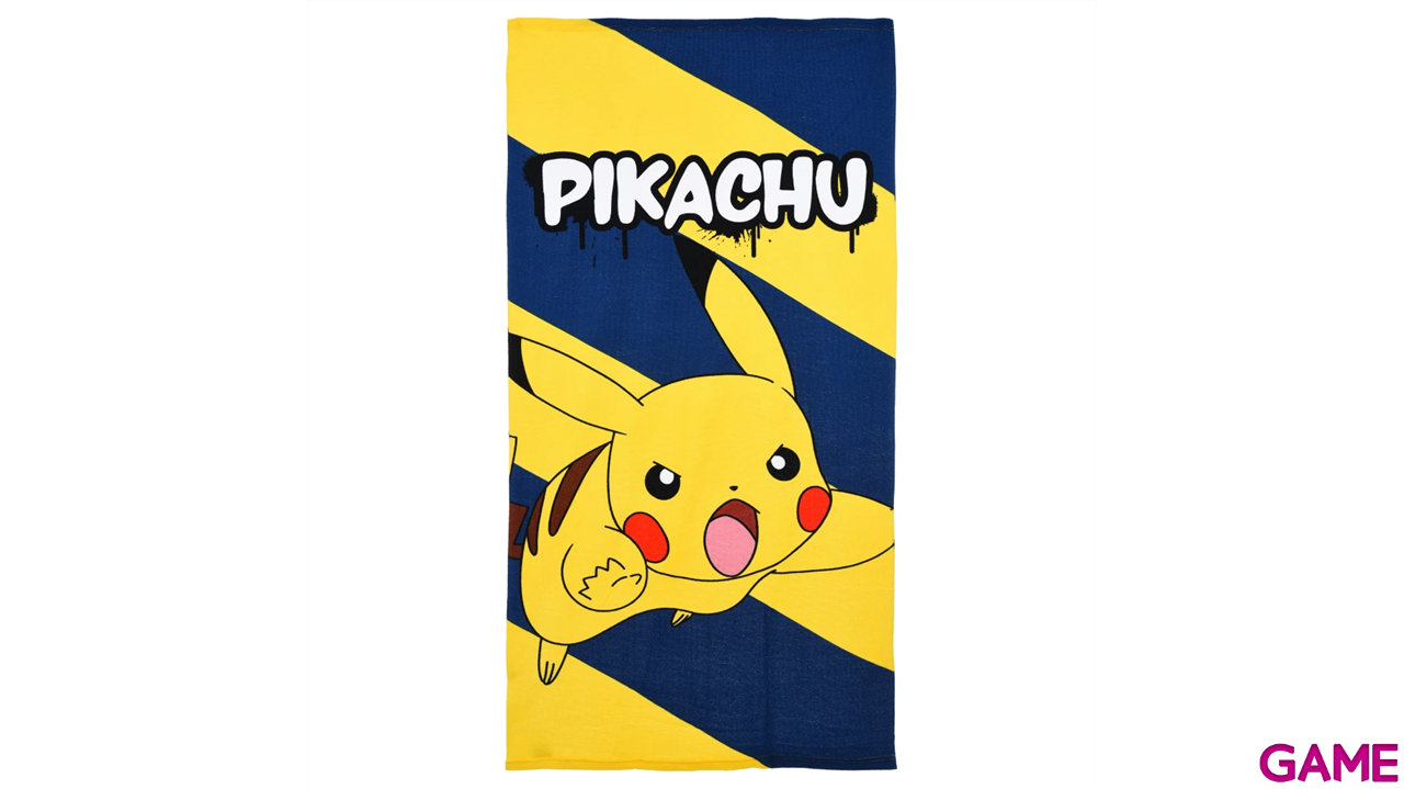 Toalla de Playa microfibra Pokemon Pikachu de 70 x 140 cm-0