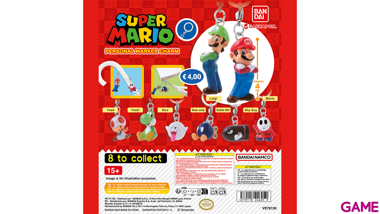 Figura Gashapon Super Mario Personal Marker Charm-0