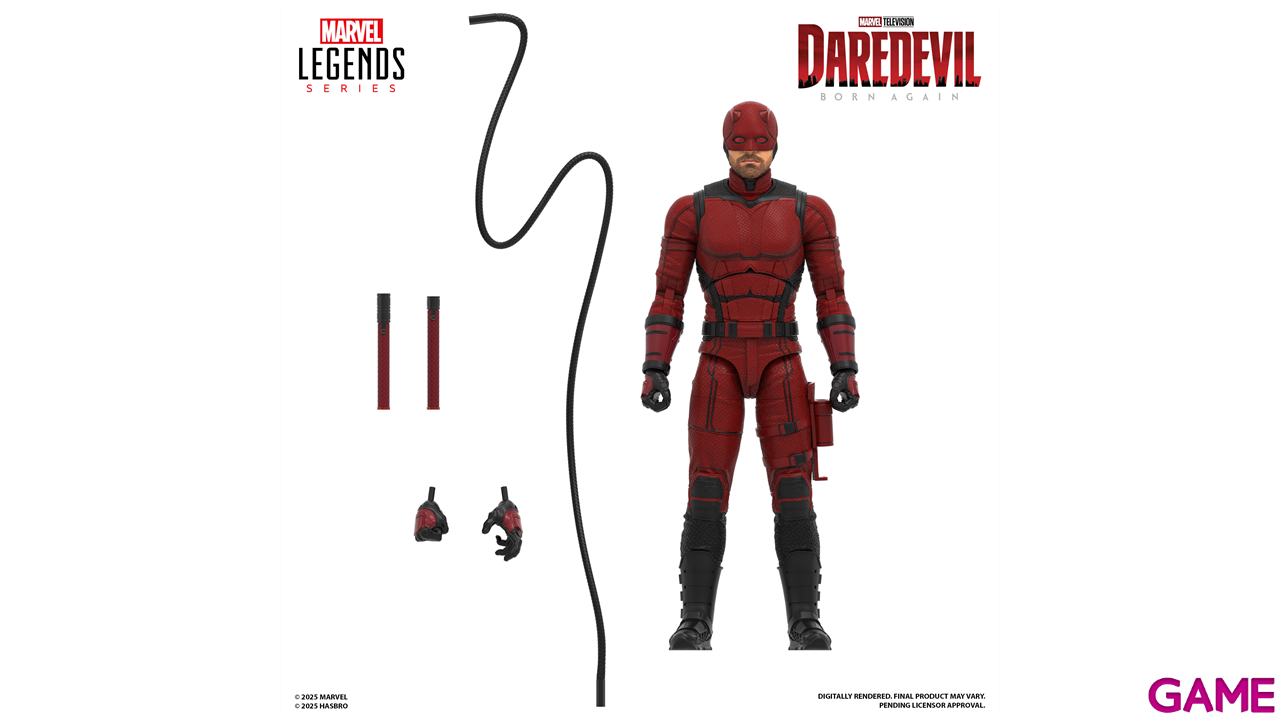 Figura Marvel Legends series Daredevil de 15 cm-0
