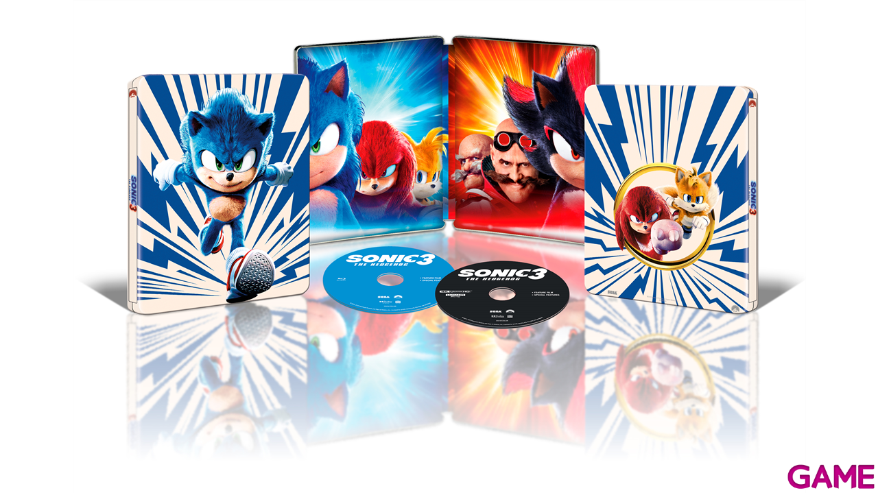 Sonic 3 La Película 4K + BD Steelbook 1 Sonic-2
