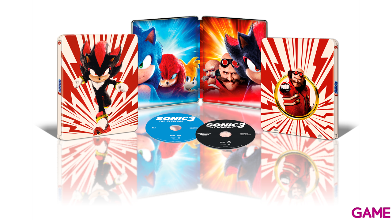 Sonic 3 La Película 4K + BD Steelbook 2 Shadow-0