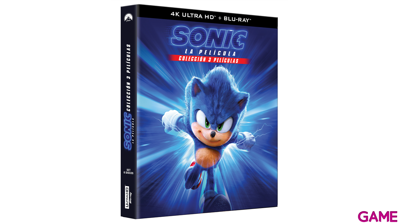 Sonic Las Películas 1+2+3 4K + BD-3