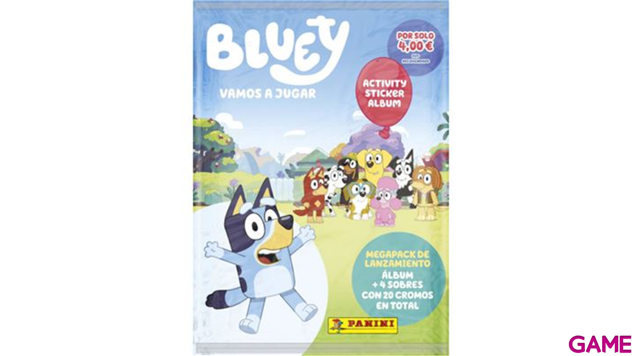 Megapack de cromos Bluey 2 (Álbum + 4 sobres)-0