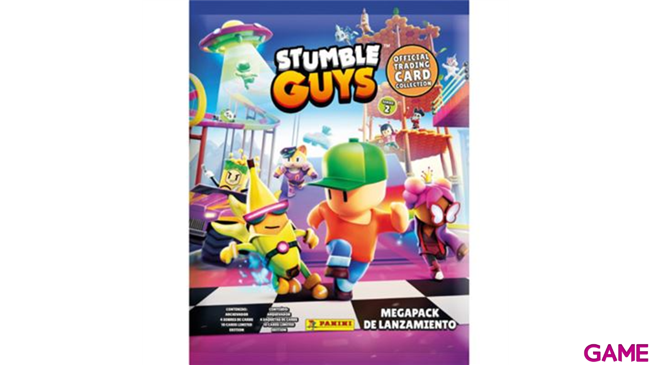 Megapack de cartas Stumble Guys 2 (archivador +4 sobres +10 cartas Edicion limitada)-0