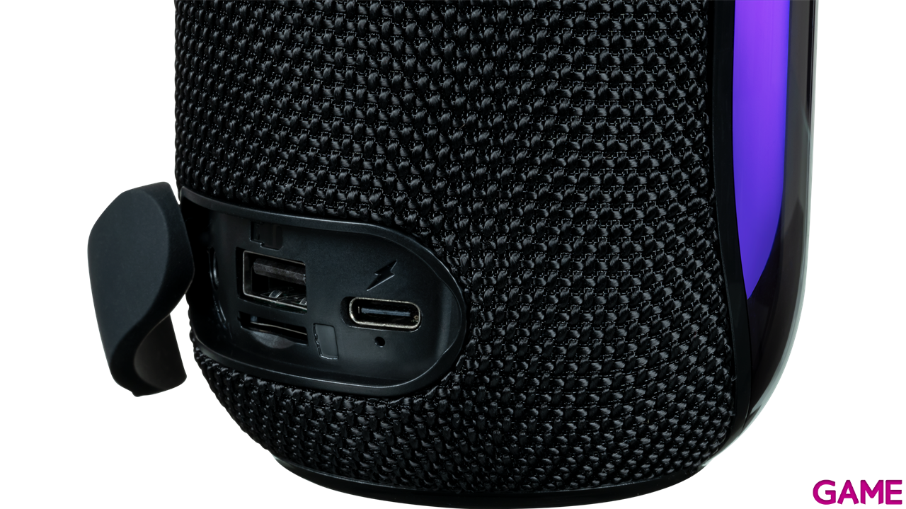 Altavoz Bluetooth con efectos luminosos RGB 30W negro-2