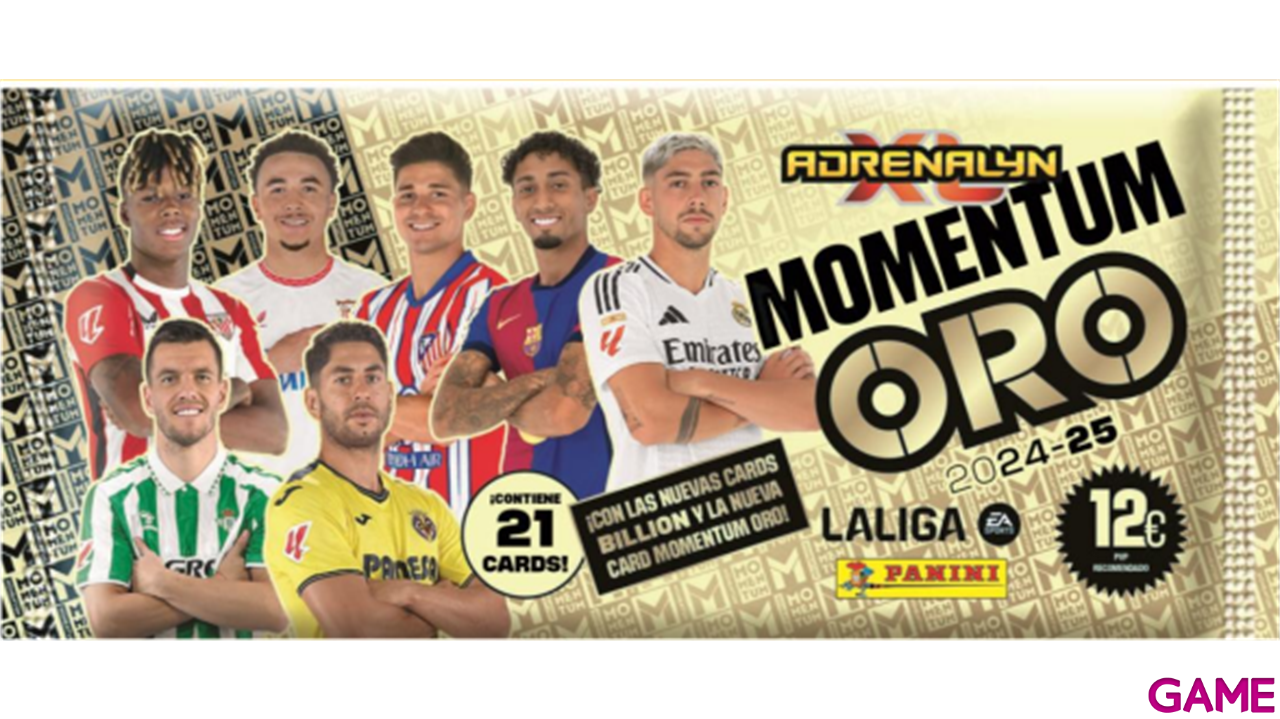 Sobres de cartas Momentum Oro Adrenalyn La Liga 2024/25-0