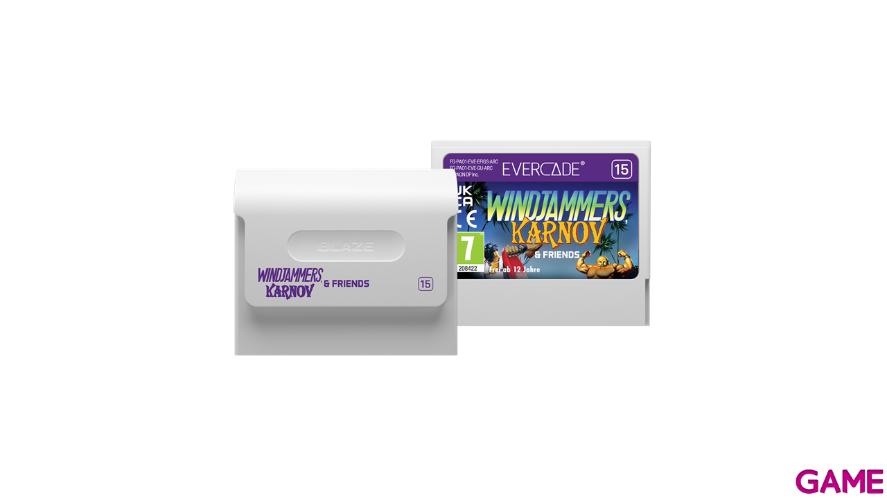 Cartucho Evercade Windjammers, Karnov & Friends-5