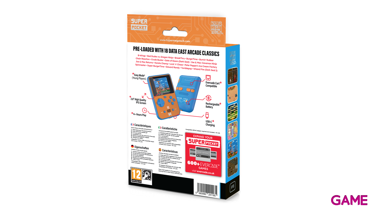 Consola Evercade Super Pocket Data East Edition-1