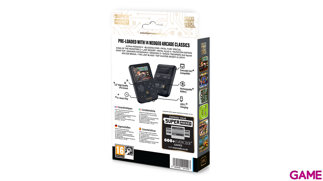 Consola Evercade Super Pocket NEOGEO Edition-2