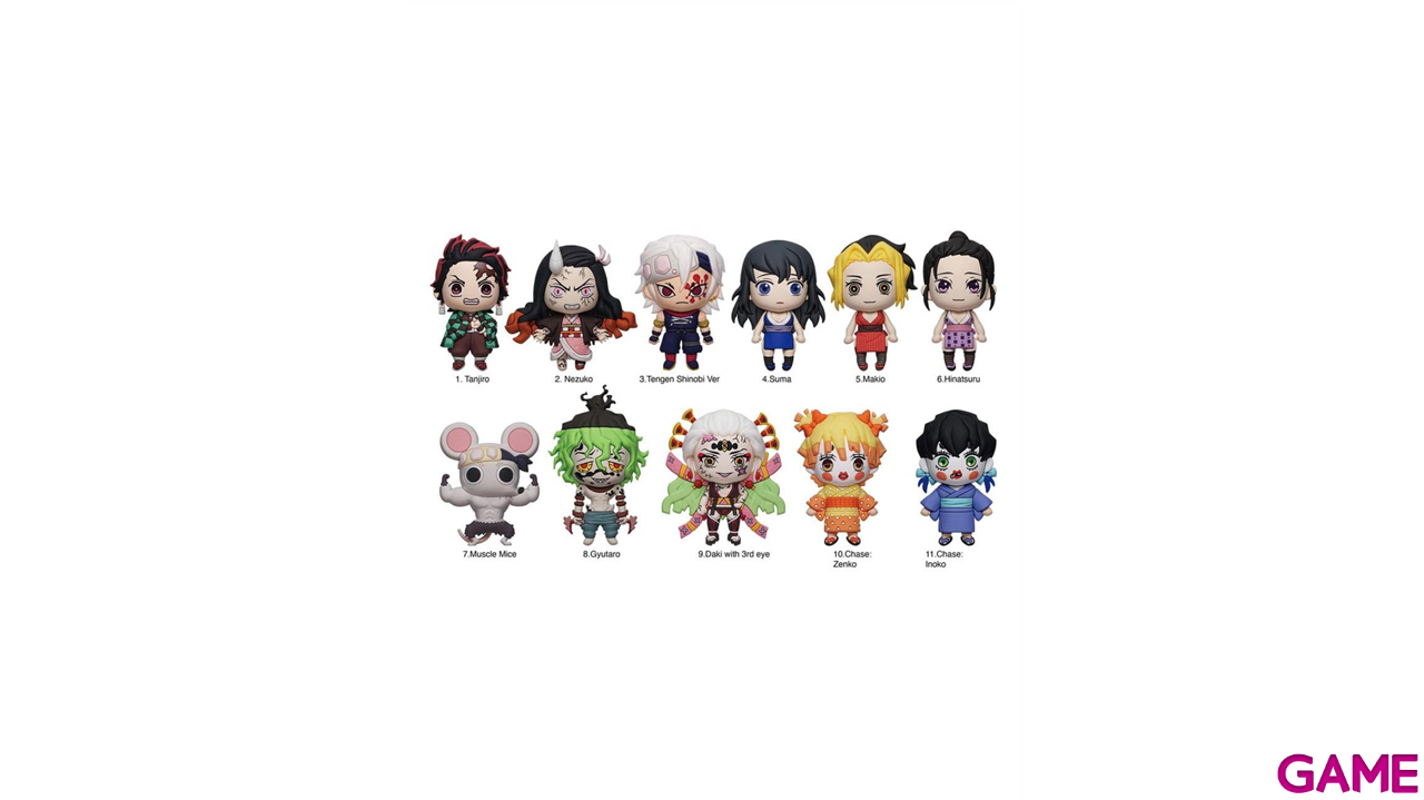 Colgante 3D Demon Slayer (Season 2) Series 6 para Mochilas y bolsos (surtido)-0
