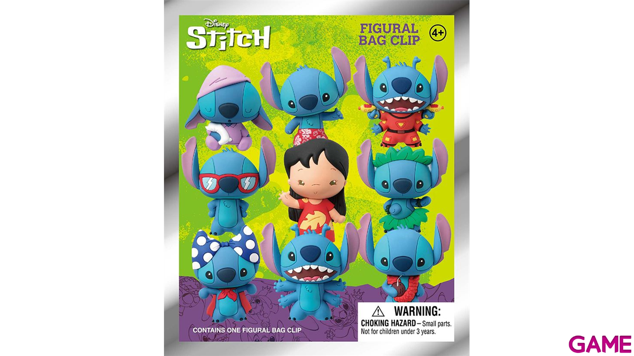 Colgante 3D Disney Stitch Series 1 para Mochilas y bolsos (surtido)-0