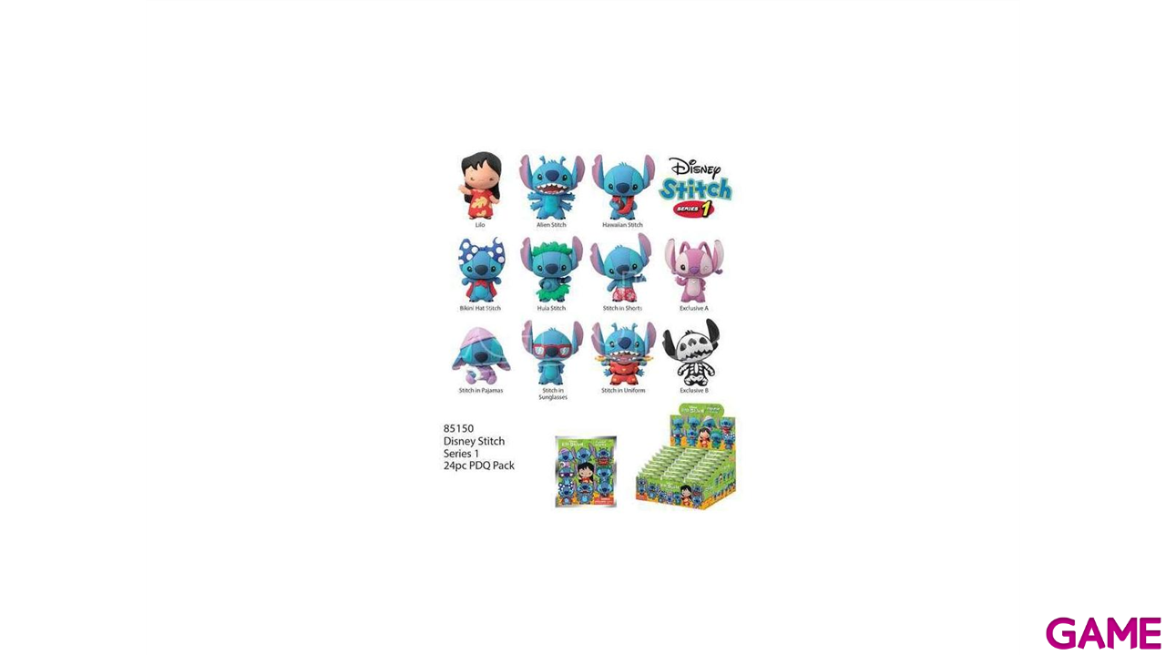 Colgante 3D Disney Stitch Series 1 para Mochilas y bolsos (surtido)-1