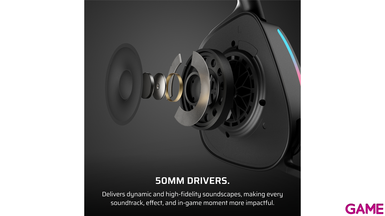 Corsair Void Wireless V2 Bluetooth Negro Carbon - PC - PS5 - PS4 - Switch - Movil - Auriculares Gaming-5