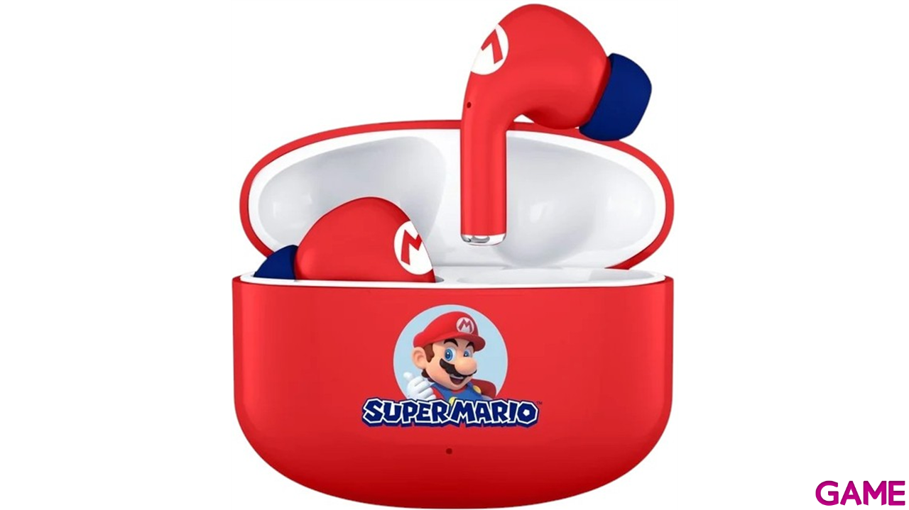Earpods Bluetooth Super Mario Friends de color rojo-0