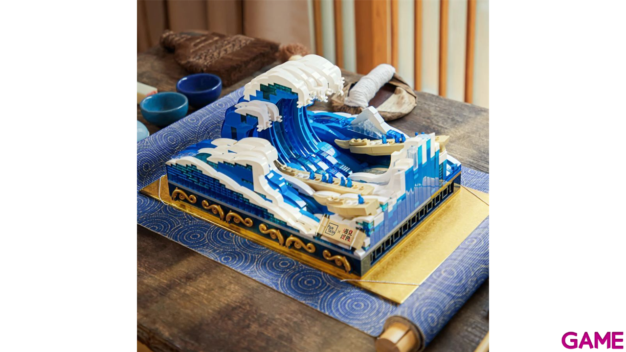 Set de Construccion Kanagawa Surfing Set UKIYO de 15 cm-2