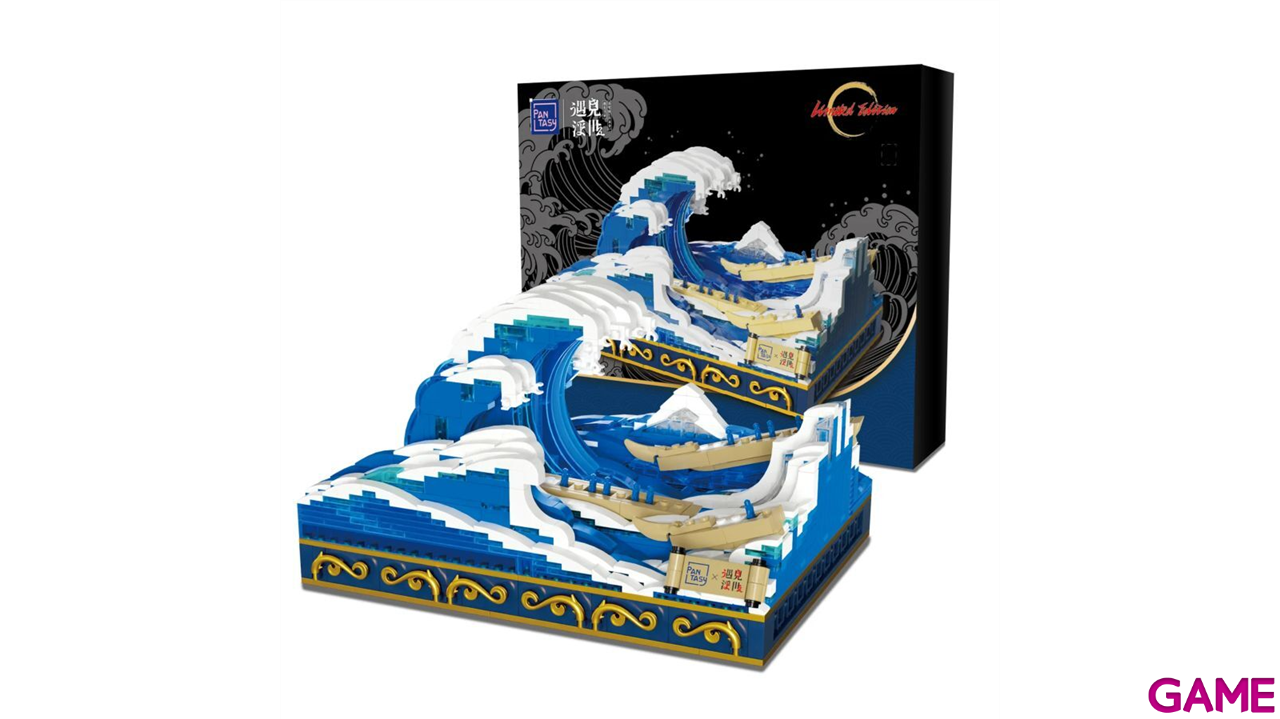 Set de Construccion Kanagawa Surfing Set UKIYO de 15 cm-3