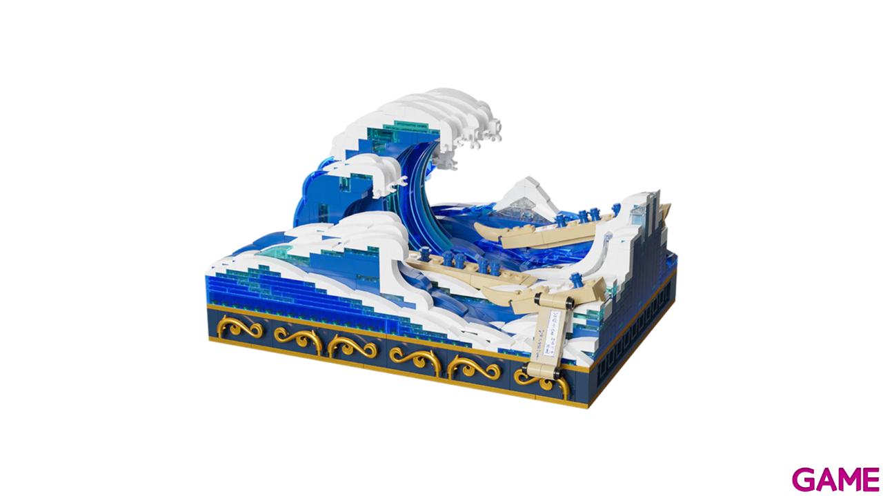 Set de Construccion Kanagawa Surfing Set UKIYO de 15 cm-5